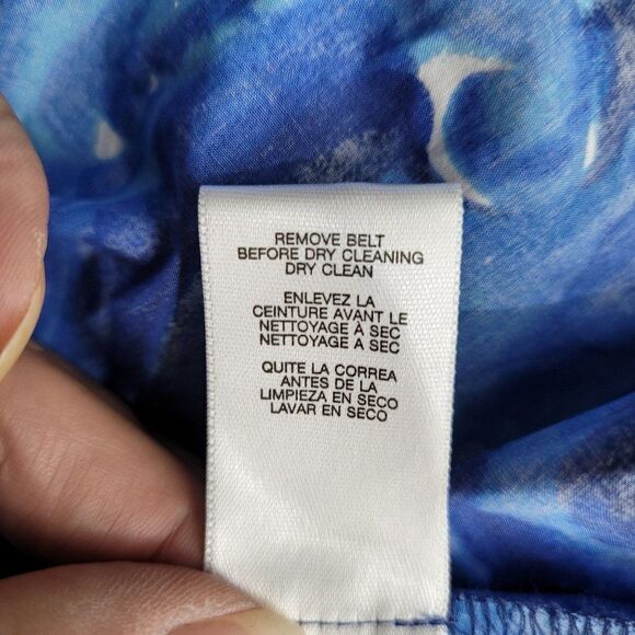 Michael Michael Kors Dress Starry Night Print Twist Racerback Fit & Flare Blue 8 - Picture 15 of 15